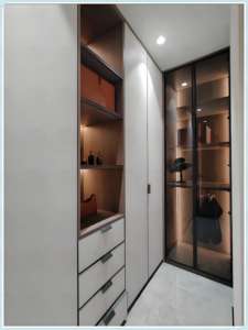 ตู้เสื้อผ้าไม้ MDF หรูหราน้ำหนักเบาแบบพกพาและพับได้สำหรับห้องนอนและห้องนั่งเล่นสำหรับใช้ในบ้านหรือในโรงแรม - Product Image 6