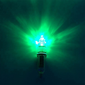 AA pille çalışan flaş LED balıkçılık lambası 12cm Mini derin damla yeşil sualtı zoka ışıkları IP68 plastik malzeme - Product Image 6