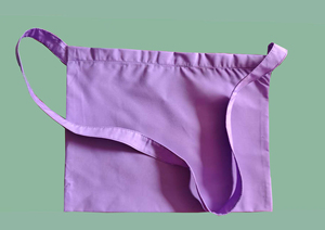 Sac d'alimentation <span class=keywords><strong>Musette</strong></span> de cyclisme en coton de couleur unie avec fermeture velcro bandoulière pochette de vélo pratique - Product Image 5