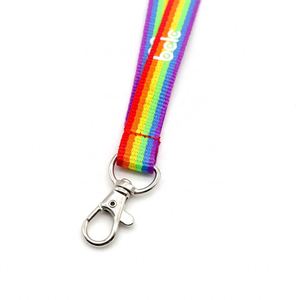 Sangles de téléphone portable QM Rainbow, impression sérigraphique, cordons de cou pour clés, porte-carte d'identité, cordon en polyester coloré - Product Image 6