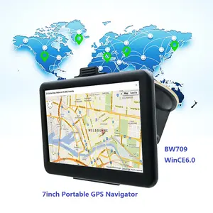 יוניברסל Wince 6.0 OS רכב GPS Navigator 7 אינץ 8g 256mb נייד כחול-שן רכב אוטומטי משאית gps ניווט