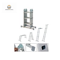 Échelle pliante industrielle en aluminium robuste, certifiée EN131, capacité de charge 150 kg, pour entrepôt moderne – Meilleures ventes