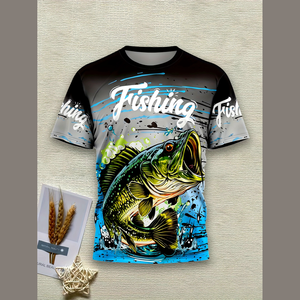 Camiseta de Hombre al por Mayor, 100% Poliéster, 140 g/m², Malla Transpirable, Holgada e Informal, con Estampado 3D de Anime - Product Image 1