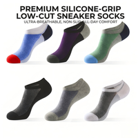 En stock – Chaussettes courtes de sport unies 100 % coton respirant en maille, personnalisables avec logo, pour hommes et femmes, taille L