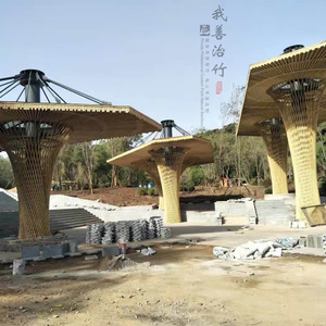 Bamboo Pergola Arches And Arbours ZG 02 Eco Friendly Outdoor Decorative Structure For Garden Pavilion Bridge Design - Product Image 5