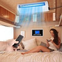 Climatiseur TELCOOL 12V, unité de climatisation ultra-mince pour camping-car/climatiseur silencieux à courant continu pour camping-cars, camions, caravanes, remorques, fourgons