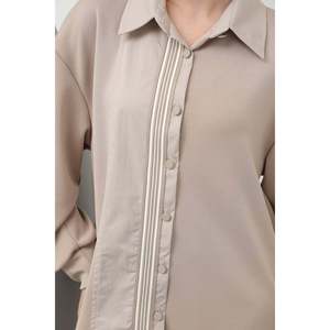 Conjunto de Traje para Mujer, Manga Larga, Tela de Lana, Estilo Casual Otoñal, Anti-Pilling - Product Image 4