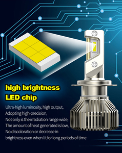 Nouveau X7 haute puissance 45W LED phares de voiture tuyaux 12V Canbus Compatible pour H1 H4 H7 H11 ampoule lampe avec <span class=keywords><strong>3</strong></span> cuivre pour <span class=keywords><strong>BMW</strong></span> 45 ordinaire - Product Image 5