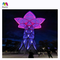 Proyeksi lampu laser 3D, hologram luar ruangan tahan cuaca proyeksi pemetaan Video 3D menakjubkan dipetakan bangunan