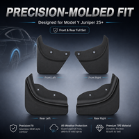 Bavettes anti-éclaboussures pour Tesla Model Y Juniper 2025/2026 – Sans perçage, sans adhésif, kit de protection anti-éclaboussures