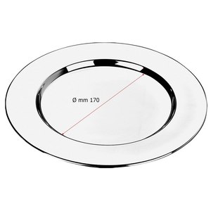 Vassoio Decorativo in Acciaio 26 cm VALET DISH Senza Scatola - Product Image 2