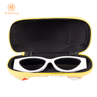 Étui à lunettes imprimé en EVA, semi-rigide, avec fermeture éclair, boîte de rangement pour lunettes de soleil, sangle de transport portable