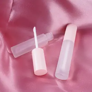 مخصص تسمية خاصة الوردي روز الذهب Lipgloss التعبئة والتغليف ضغط أنابيب مع الصولجانات