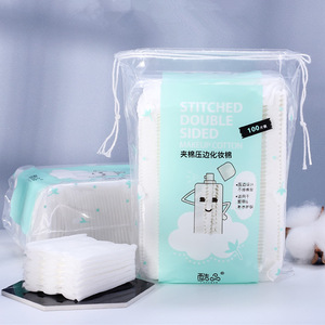 Coussinets faciaux en <span class=keywords><strong>coton</strong></span>, 100 feuilles/sac, tampons pour le visage, maquillage, cosmétiques, bouffants, épais, nettoyage de maquillage, offre spéciale, C051 - Product Image 4