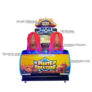 Máquina de Juegos Arcade Operada con Monedas para <span class=keywords><strong>2</strong></span> Jugadores, Juegos de Premios, Equipo de Disparos de Tesoro Pirata - Product Image 5