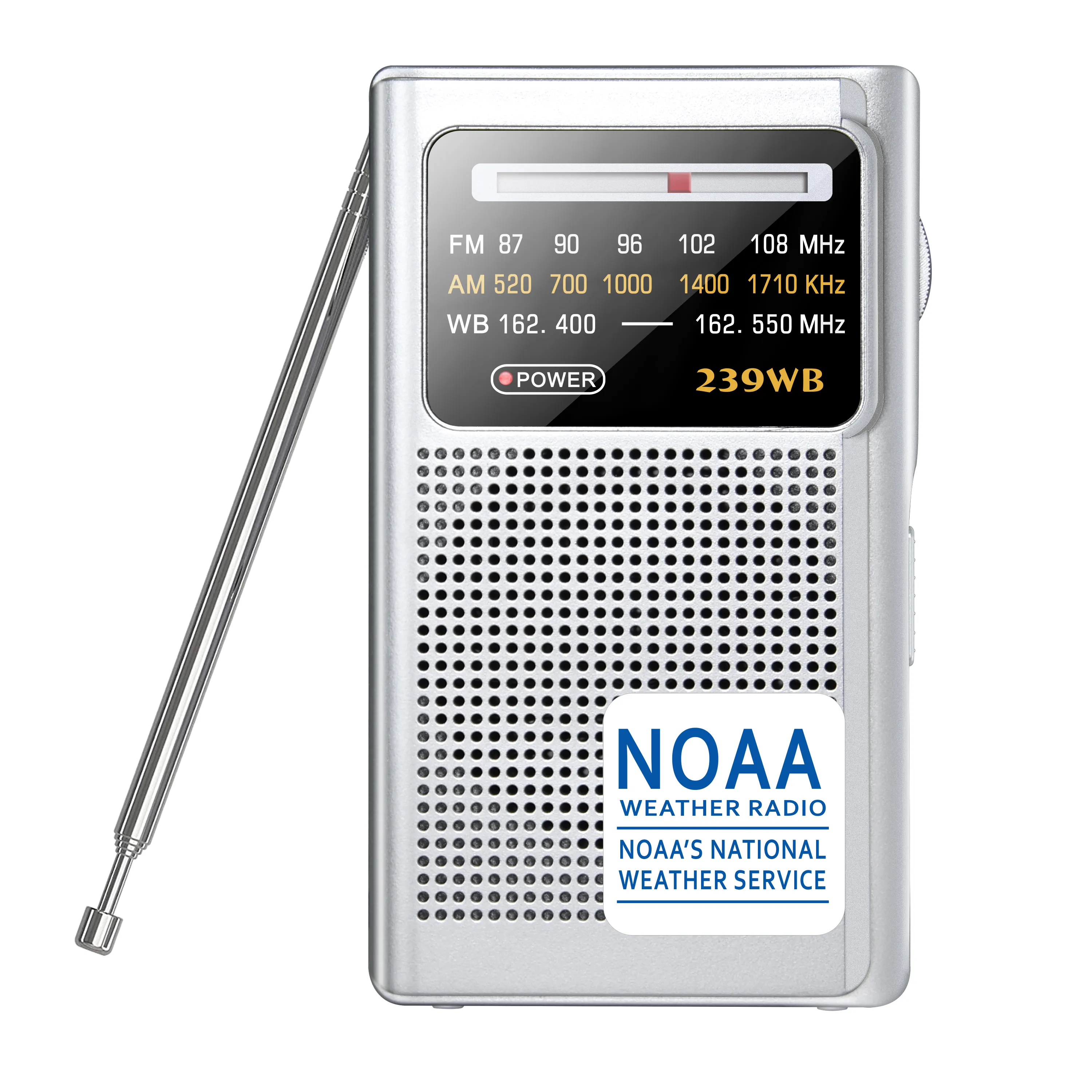 New High Quality Am/Fm/Wb 3 Band Radio Portable Mini Radio With Earphone