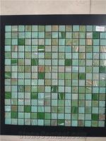 Mosaico de cristal para piscina Azulejos de pared para exteriores Mosaico de piscina