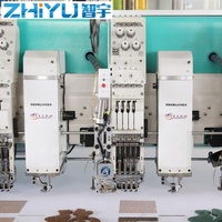 Machine à broder industrielle ZHIYU à 24 têtes, point de chaînette, haute vitesse, pour broderie mixte (plate, serviette, chenille)