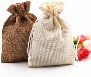 Eco-Friendly Soap Candy Wedding Party Valentine's Day Men Women Linen Small Gift <b>Bags</b> for Jewelry - Product Image 5