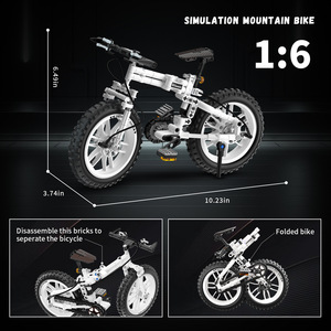 601010 Dağ Bisikleti Katlanabilir Yaratıcı Dekorasyon <span class=keywords><strong>Mini</strong></span> Yapı Taşı Plastik Oyuncak Kız Çocuk Erkek Çocuk için Hediye - Product Image 4