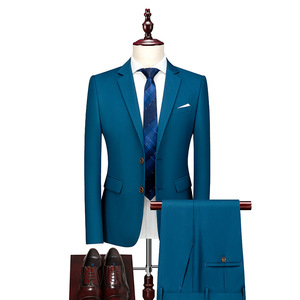 Traje de Tres Piezas (Chaqueta+<span class=keywords><strong>Chaleco</strong></span>+Pantalones) para Hombre, Blazers de Negocios de Alta Calidad, Traje de <span class=keywords><strong>Novio</strong></span> para Boda, Esmoquin para Hombre, Tallas S-6XL - Product Image 1