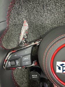พวงมาลัยคาร์บอนไฟเบอร์แบบแบนคุณภาพสูงสั่งทำพิเศษสำหรับ <span class=keywords><strong>Audi</strong></span> A3 <span class=keywords><strong>A4</strong></span> A5 Rs3 Rs4 Rs5 Rs6 Rs7 S3 S4 S5 S6 S7 ปี 2017 ถึง <span class=keywords><strong>2023</strong></span> - Product Image 5