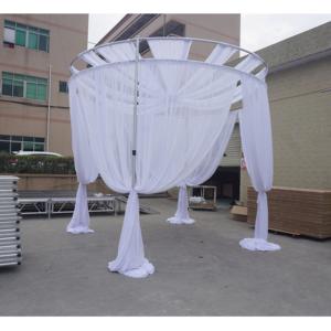 Aluminum Adjustable <b>Stand</b> Event Mandap <b>Pipe</b> and Drape Backdrop Decoration Silver Wedding & Trade Show Use - Product Image 2
