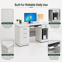 Bureau d'ordinateur multifonctionnel moderne en métal durable et écologique, poste de travail autonome pour la maison, le bureau et le commerce