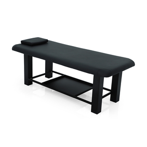 Muebles de Salón de Belleza Kangmei, Venta al por Mayor, Camilla de Masaje y Cama de Spa de Madera Negra Barata para Tratamientos Tailandeses - Product Image 1