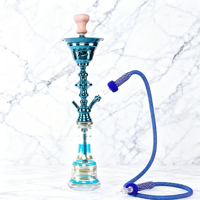 Chicha en métal sculpté avec embout en bois, ensemble de chicha haut de gamme, chicha élégante, chicha