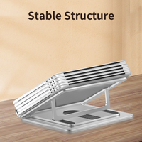 2024 nouveau support d'ordinateur portable portable réglable support d'ordinateur portable support en métal 360 base pivotante support d'ordinateur portable en aluminium