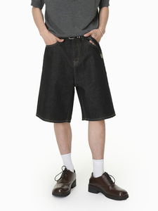 Pantalones vaqueros de mezclilla para hombre, color negro anís, corte ajustado, tono oscuro, al por mayor - Product Image 1