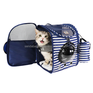 <span class=keywords><strong>Romei</strong></span> Transparent Portable étanche ventilé respirant sac à dos pour animaux de compagnie voyage en plein air transporteur pour animaux de compagnie pour chats chiens fermeture à glissière - Product Image 3