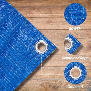Bâche en PE renforcée, imperméable, protection UV, pour usage extérieur, option personnalisée directe usine et <span class=keywords><strong>peinture</strong></span> de logo sur bâche. - Product Image 3