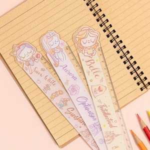 ไม้บรรทัดตรงรูปการ์ตูนอะคริลิคอุปกรณ์เครื่องเขียนเพื่อการเรียนรู้ที่น่ารัก - Product Image 5