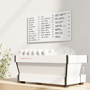 Papan huruf Magnet kustom papan tampilan Menu kafe rel Menu terpasang di dinding tampilan Menu kafe huruf magnetis yang dapat diubah - Product Image 6