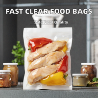 Sacs de conservation sous vide co-extrudés PA/PE de qualité alimentaire transparents pour salades, aliments pour bébés et plus encore