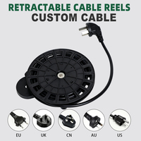 Enrouleur de câble rétractable automatique Mella 2200W-3000W 1-1,5m avec prises IEC IP54 AC/DC pour aspirateur