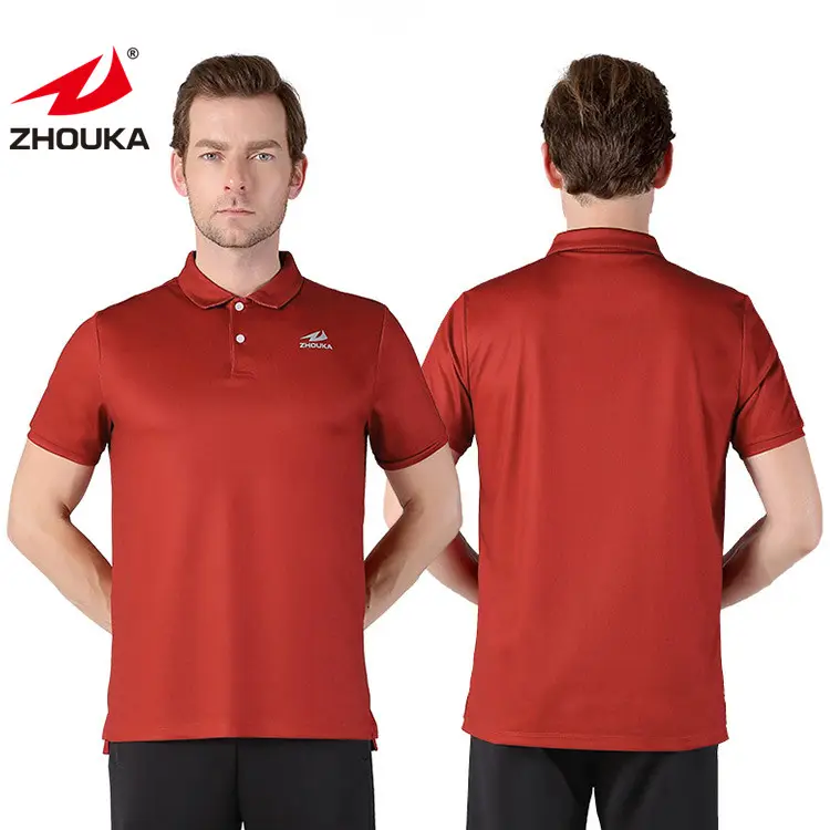 Unique Rouge Garçon Polo Sans Marque Polos Homme Polo T-Shirt