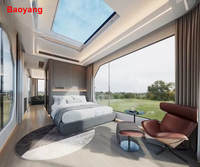 Villa de bureau préfabriquée portable 20ft 40ft, conteneur-capsule spatiale verte personnalisée, cabine-pod, maison de luxe