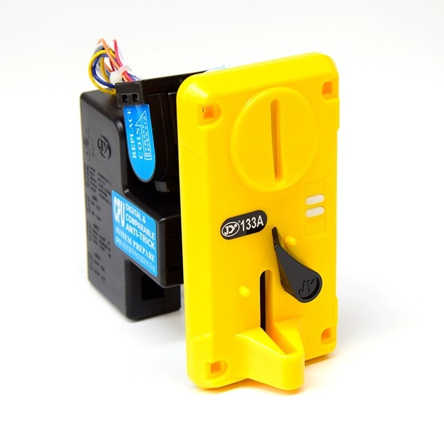 Electronic Coin Selector 133A Programmable Coin Acceptor Timer Control Box Vending Machine Stainless Steel Japanese English