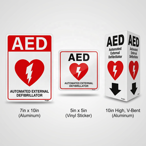 Segnali Riflettenti Personalizzati di Avvertimento AED - Product Image 5