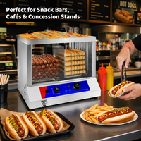 COOKAID 220V Équipement de cuisine professionnel en acier inoxydable, armoire de présentation isotherme, chauffe-encorechauds électrique portable 50L