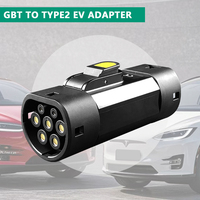 Adaptateur de chargeur de voiture électrique triphasé 32A GBT vers Type 2, nouvelle énergie, certifié CE, indice de protection IP55, 22 kW max