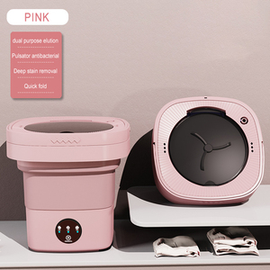 Viagem portátil carro doméstico ao ar livre pequeno portatil 6L 8L 4L dobrável mini máquina de lavar roupa elétrica - Product Image 4