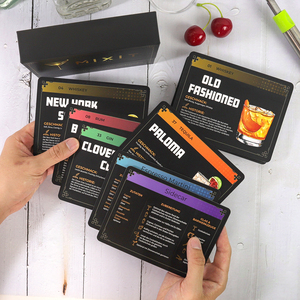 Рецепты коктейлей флэш-карта в форме карты бармена с пошаговыми инструкциями по коктейлям 100 набора рецептов коктейлей - Product Image 2