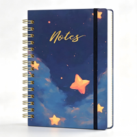 Carnet à spirales personnalisé A5 avec couverture rigide, journal, agenda, carnet de notes pour cadeau d'entreprise, promotionnel, vente en gros
