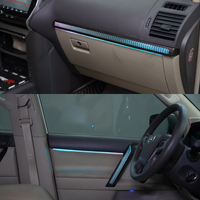 Lumière ambiante de couleur 64 couleurs pour Toyota Prado 2011-2021, éclairage LED intérieur de voiture, accessoires de mise à niveau