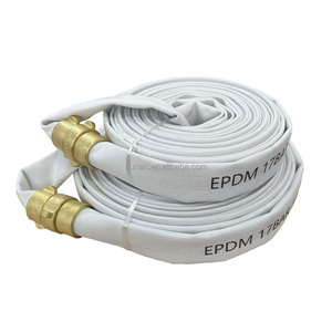 Tubo Flessibile in Gomma EPDM Rivestito, Monostrato in Tela di Poliestere, 13 bar, 15m per Antincendio, Soccorso, Erogazione Acqua, Controllo Inondazioni - Product Image 1