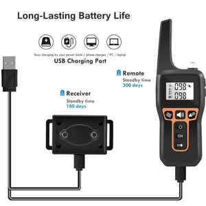 Oplaadbare Waterdichte Hondentrainer Met Afstandsbediening Spraakgestuurde Blaffende Stopper Zaklamp Trainingskraag - Product Image 4